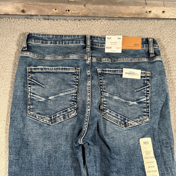 BKE Buckle Payton Jeans Womens 30L 30x34 Mid Rise Bootcut Universal Fit NWT - Picture 9 of 14